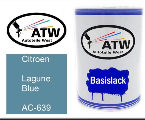 Citroen, Lagune Blue, AC-639: 500ml Lackdose, von ATW Autoteile West.